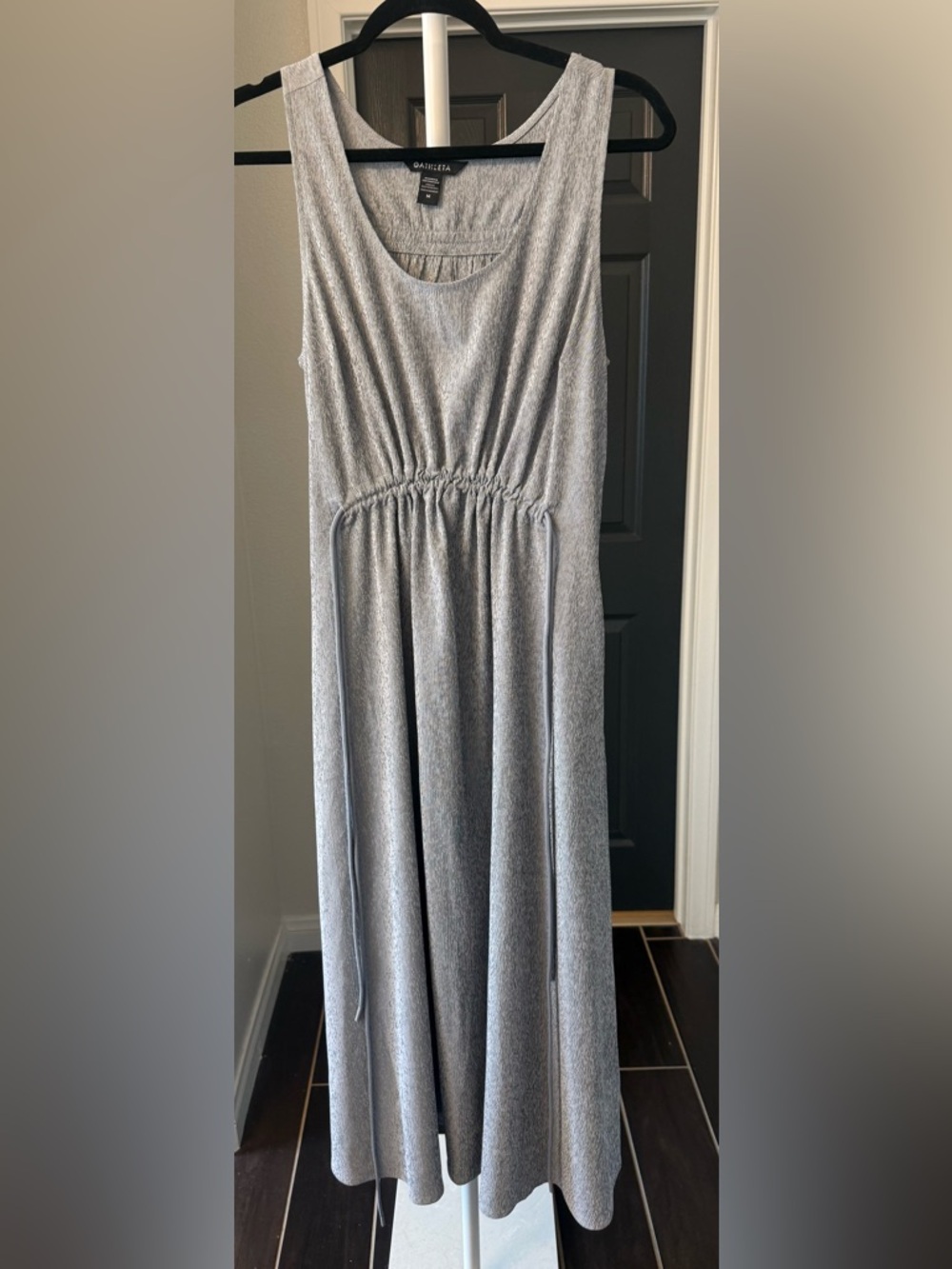 Athleta Echo Sleeveless Gathered-Waist Midi Dress